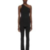 RICK OWENS LILIES FW25 CONCORDIANS CARMEN SPODNIE Z WISKOWEJ KREPY JERSEY LI02E3331CVI-09