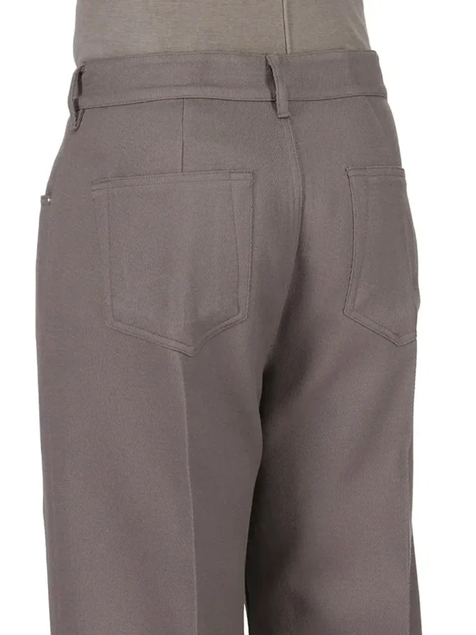 RICK OWENS NA WYBIEGU CONCORDIANS FW25 W DŻINSACH Z WEŁNY DUST WOOL DRILL. RU02E1333WD-34