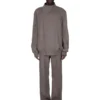 RICK OWENS NA WYBIEGU CONCORDIANS FW25 W DŻINSACH Z WEŁNY DUST WOOL DRILL. RU02E1333WD-34